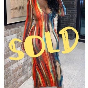 ‼️SOLD‼️ Long sleeve maxi dress